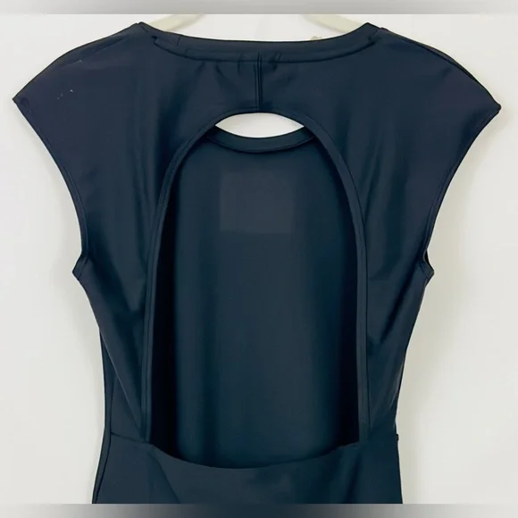 PUMA -Crystal Galaxy Women's  Black Bodysuit with open back & snap crotc… - Picture 6 of 12
